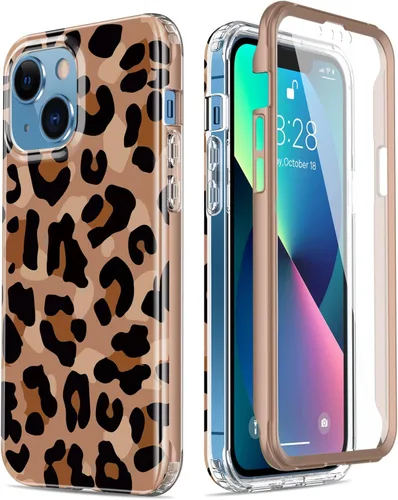 Vista 32 de Esdot Funda protectora para iPhone 13 Mini con protector de pantalla integrado, protección de grado militar con diseños de moda para mujeres