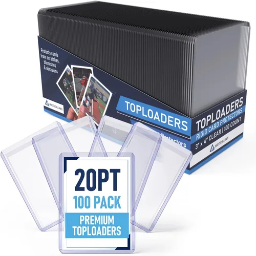 Vista 11 de Premium Seamless 20PT - 360PT Thick Top Loaders for Cards Top Loader Card Holder, Baseball Card Sleeves Hard Plastic, Hard Trading Cards Sleeves