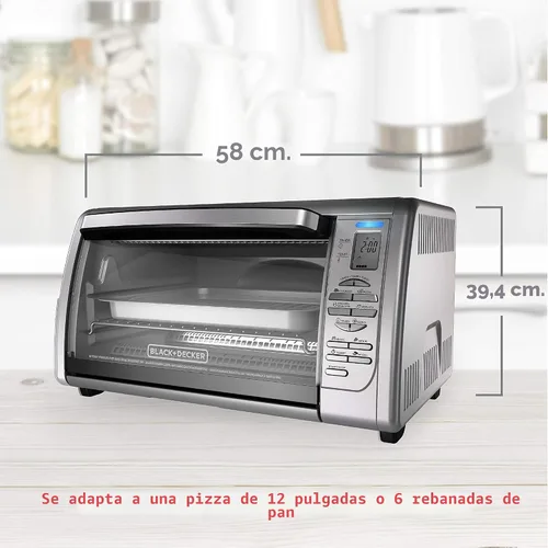 Vista 7 de Black & Decker Horno tostador , Posiciones de doble rack, N/A