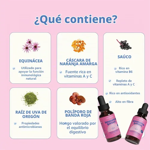 Vista 3 de JoySpring Gotas de apoyo inmunológico para niños, saúco, 2 onzas líquidas