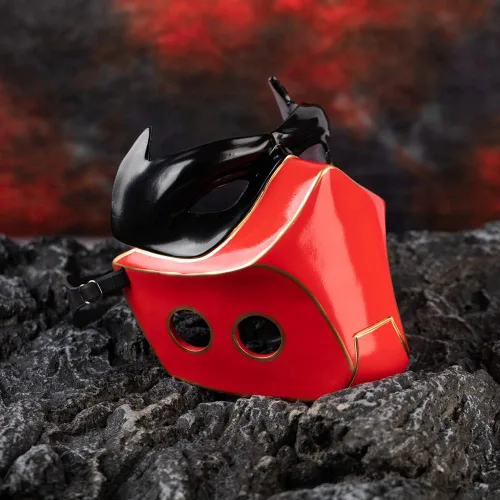 Vista 6 de Evere Máscara de capucha roja Jason Todd, casco de cosplay de resina duradera, accesorio de disfraz de Halloween