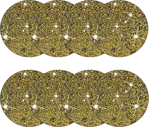 Vista 26 de Manteles Individuales Dorados Tapete Dorado Resistente al Calor Decoración de Diamante Triturado Decoración de Pedrería Decoraciones de Otoño