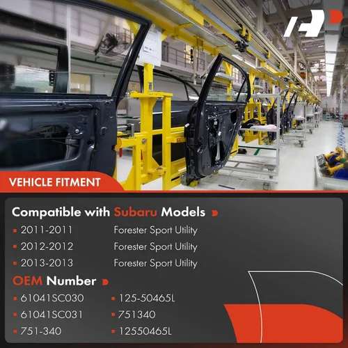 Vista 3 de A-Premium Elevalunas eléctrico con motor compatible con Subaru Forester 2011 2012 2013 delantero izquierdo con antipellizcos