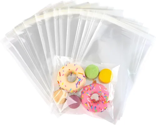 Vista 14 de 50 piezas de bolsas de celofán transparentes de 10" x 13" con cierre autoadhesivo, bolsas de polietileno resellables de 2,8 mils, bolsas OPP