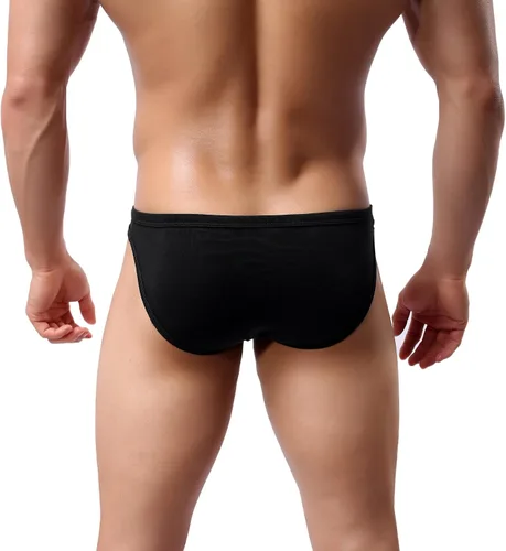 Vista 4 de Avidlove Ropa interior de bikini para hombre, calzoncillos de microfibra de tiro bajo, paquete de 4