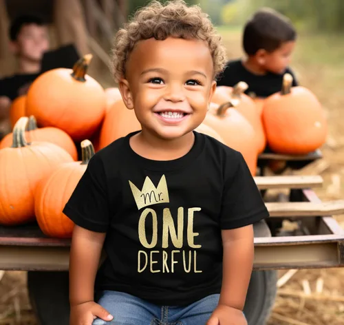 Vista 2 de Mr One-Derful - Camiseta de béisbol para niño de primer cumpleaños