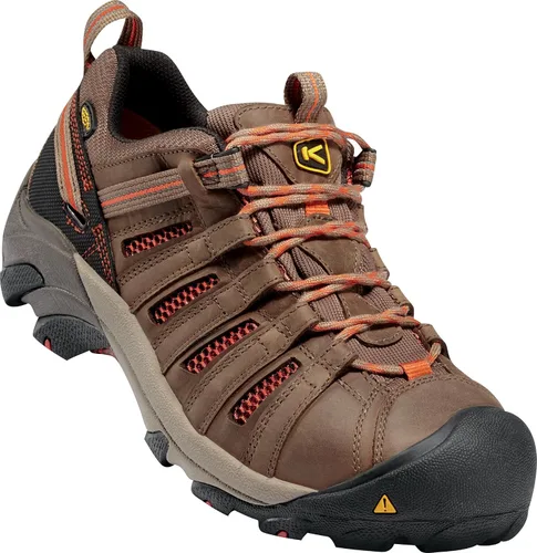 Vista 7 de KEEN Utility Zapatos de Trabajo Flint Low con Punta de Acero para Hombre Shitake/Rust