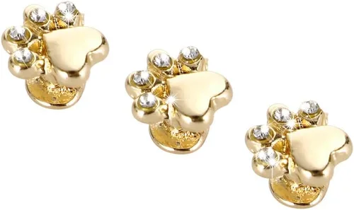 Vista 2 de 3 piezas de clavos decorativos de metal brillante compatibles con Apple Watch Band 45/44/42/41/40/38mm bandas de silicona para mujeres iWatch Series