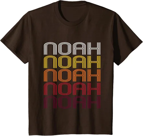 Vista 5 de Noah Retro Wordmark Pattern - Camiseta estilo vintage