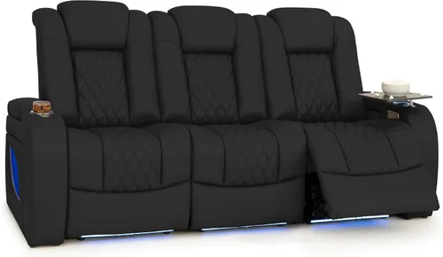 Vista 82 de Seatcraft Asientos de cine en casa Virtuoso LT Tawny Single reclinable Leonado