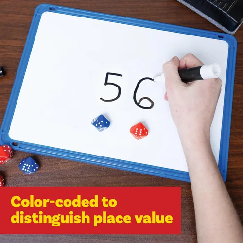 Vista 5 de LEARNING ADVANTAGE Dados de subitización, juego de 6, manipulador matemático práctico Enseña la numeración temprana, juegos de matemáticas