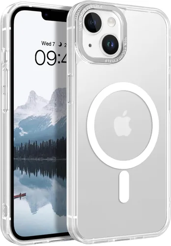 Vista 15 de BENTOBEN Funda magnética para iPhone 14 Plus, compatible con MagSafe, translúcida mate, esmerilada, delgada, ligera, a prueba de golpes