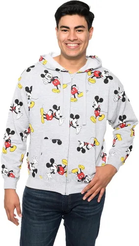 Vista 6 de Disney Sudadera con capucha y cremallera para mujer con estampado de Mickey Mouse