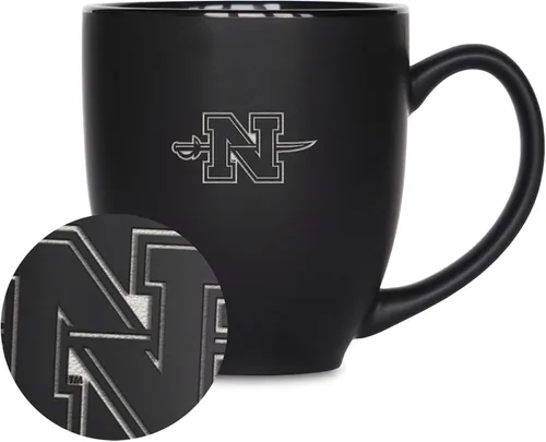 Vista 307 de Rico Industries - Taza de cerámica mate negra con grabado láser estándar de 15oz para NCAA (escuelas T & U) - Para bebidas calientes o frías