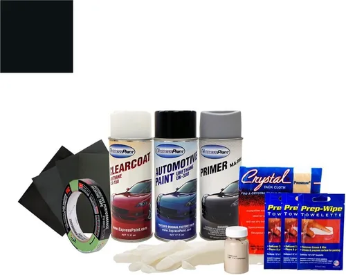 Vista 3 de Aerosol for Suzuki Esteem Automotive Touch-up Paint - Satin Black Clearcoat 1SC - All-Inclusive Package