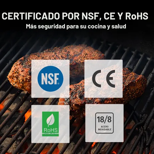 Vista 8 de Cocina digital LCD ThermoPro TP16 grande de cocción, comida, carne, termómetro para horno para barbacoa parrilla fumador temporizador de reloj