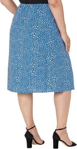 Vista 2 de Tommy Hilfiger Falda midi con estampado Tommy para mujer con trabillas para dominar