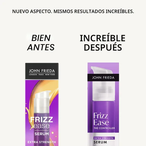 Vista 2 de John Frieda Frizz Ease - Suero capilar extra fuerte para cabello grueso y grueso, suero suavizante antiencrespamiento con aceite de argán y coco
