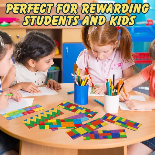 Vista 4 de Chinco Juego de 120 marcapáginas para niños, bonitos marcadores de libros, regalos para niños, diseño de dibujos animados, inspirador, paquete