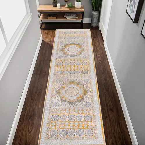 Vista 49 de NAAR PAYAS - Alfombra de área de 2 x 3 pies, diseño geométrico beige para sala de estar, dormitorio y comedor