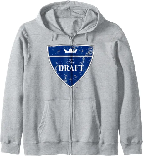 Vista 3 de H2H The Draft Fantasy Football Sudadera con capucha y cremallera, Negro