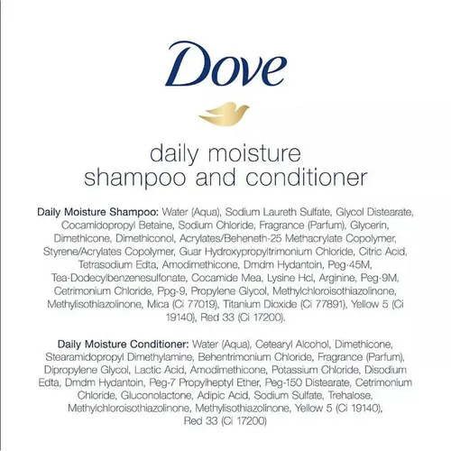 Vista 6 de Dove Juego de champú y acondicionador Daily Moisture - Hidratación profunda con ácido hialurónico para suavizar y revitalizar el cabello seco