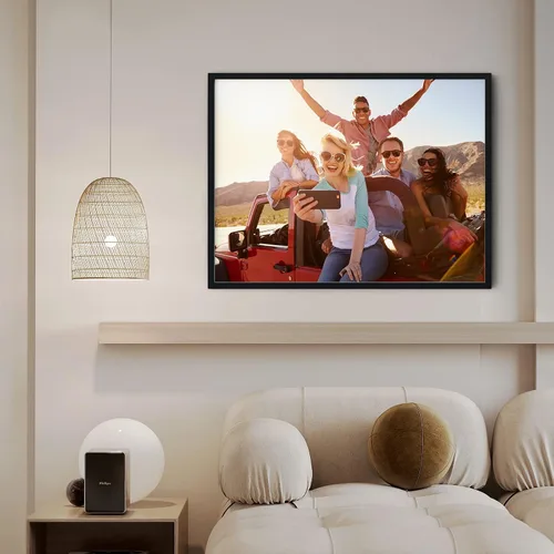 Vista 5 de Chexin Impresiones en lienzo personalizadas con tus fotos, marco, carteles, arte de pared para estética, sala de estar, boda, bebé, mascota, imagen
