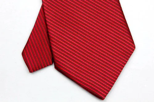 Vista 4 de Corbatas tejidas de seda sólida clásica del telar jacquar de la corbata del lazo de los hombres Rojo oscuro