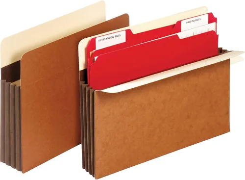 Vista 3 de Globe Weis Pendaflex - Bolsillos expandibles para archivos, color marrón (PFXC1535GHD)