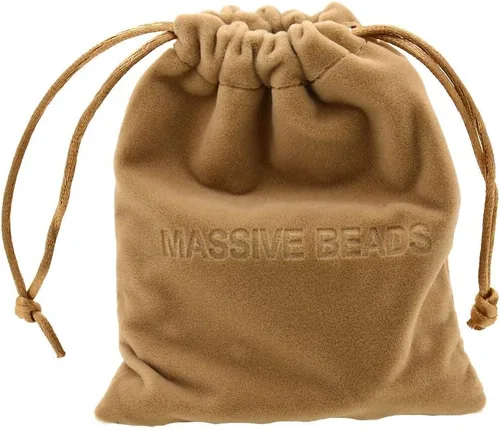 Vista 5 de MASSIVE BEADS - Pulseras ajustables unisex de cuentas de cristal de piedras preciosas con poder curativo natural, de macramé