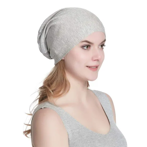Vista 102 de Alnorm - Gorro con forro de satén y suave banda elástica para hombres y mujeres, talla única Se ajusta a la mayoría
