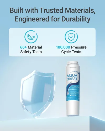 Vista 6 de AQUACREST FQSLF filtro de agua para debajo del fregadero, repuesto para GE FQSLF, GXSV65R filtro de agua, reduce el cloro, sabor y olor, sedimento