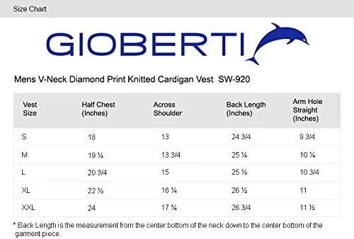 Vista 4 de Gioberti Chaleco sin mangas de punto de diamante súper suave para hombre