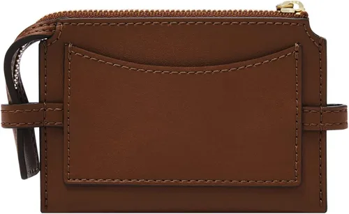 Vista 2 de Fossil Funda para tarjetas Kier de piel con cremallera para mujer