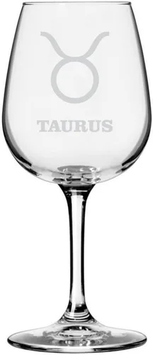 Vista 26 de Símbolo del zodiaco grabado multiusos 12.75oz Copa de vino Géminis