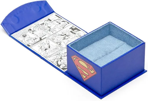Vista 2 de DC Comics - Gemelos Superman Shield, con licencia oficial, Rojo