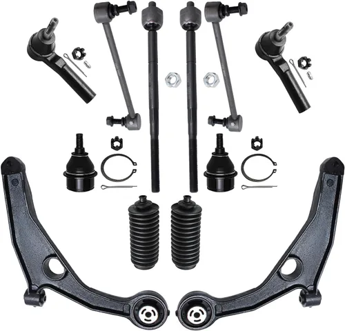 Vista 91 de Detroit Axle - Kit de extremo de 12 piezas para Ford Explorer Mercury Mountaineer 1998-2001 1999 2000, 2 brazos de control delanteros superiores