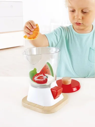 Vista 7 de Hape Batidora de batidos Juego de batido de cocina multicolor completo con tazas y pajitas, 9.44 pulgadas