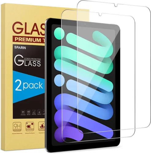 Vista 9 de SPARIN Paquete de 2 protectores de pantalla para iPad Mini 7 (A17 Pro)/Mini