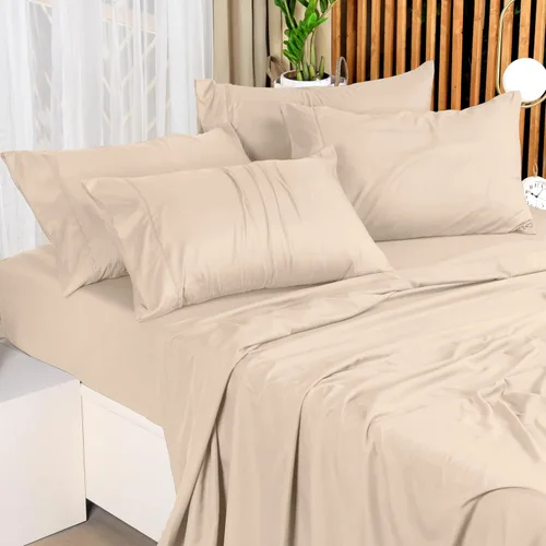 Vista 6 de Utopia Bedding - Juego de sábanas de microfibra cepillada, resistente al encogimiento y a la decoloración, de fácil cuidado, 4 piezas, tamaño Queen