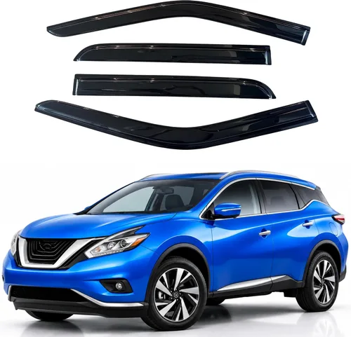 Vista 207 de Visera de ventana IG para Ford Focus Sedán y Hatchback 2012-2018, Protector de ventana lateral para lluvia y viento estilo Mugen, extra duradero
