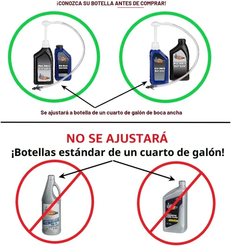 Vista 3 de Slippery Pete Bomba de líquido para botellas de galón y botellas de cuarto de galón de boca ancha (no para botellas de cuarto de galón estándar).