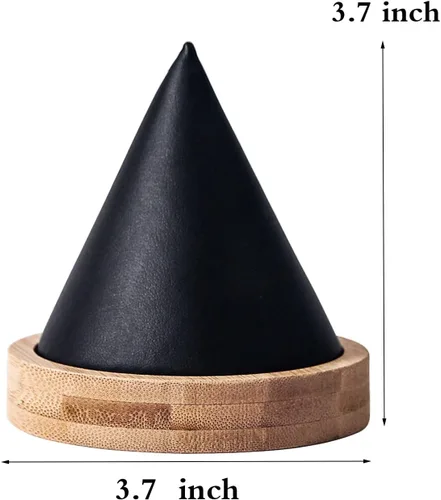 Vista 5 de Soporte de pulsera Soporte de exhibición de pulsera de cono para mostrar venta (negro)