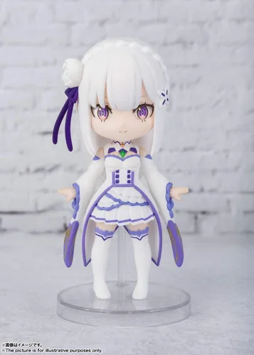 Vista 2 de TAMASHII NATIONS - Re:Zero − Comienza la vida en otro mundo - Emilia, Bandai Spirits Figuarts mini figura de acción