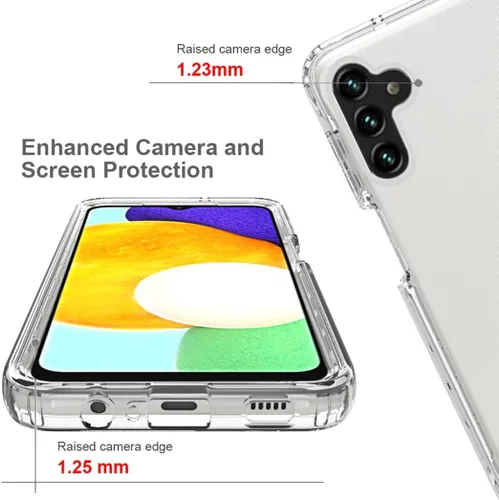 Vista 2 de Funda compatible con Galaxy A13 5G/Samsung A13 5G SM-A136U con protector de pantalla de vidrio templado, cuerpo completo, a prueba de golpes
