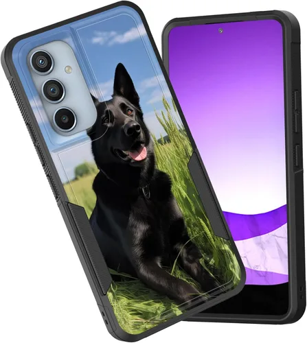 Vista 75 de Funda protectora para Galaxy A13 5G, doble capa híbrida resistente a prueba de golpes, policarbonato duro, silicona suave, TPU, funda protectora