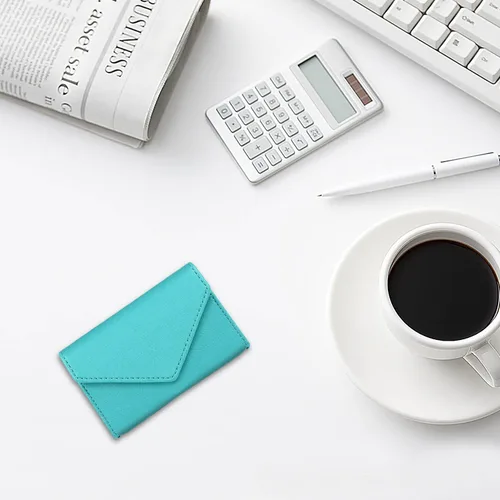 Vista 7 de XEYOU Funda para tarjetas de crédito para mujer, tarjetero con bolsillo frontal para mujer