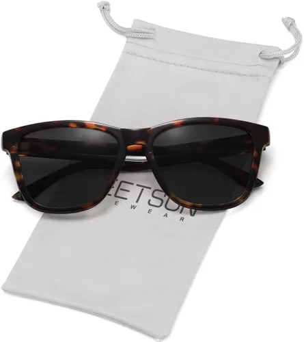 Vista 33 de Meetsun - Lentes de sol polarizados, unisex, modernos, con estilo de diseñador, clásico y retro A1 Negro Brillante