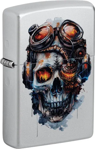 Vista 14 de Zippo Galaxy Skull Design 540 - Encendedor de bolsillo de latón