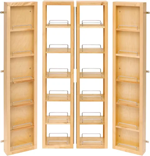 Vista 8 de Rev-A-Shelf Kit organizador de armario de despensa con columpio de madera
